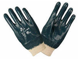 Перчатки с нитриловым полным покрытием (синие) манжет